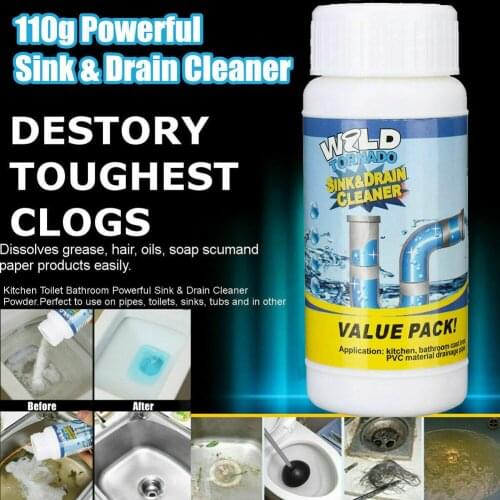 2PC 110gX2 Fast Foaming Toilet Cleaner Magic Bubble Bombs Toilet Washing Machine Powerful Sink Floor Tile Home Cleaning Supplies
