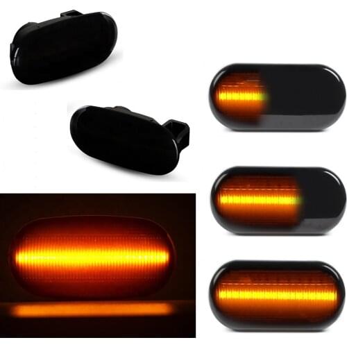2Pcs Dynamic Side Marker Turn Signal Sequential Blinker indicator Lights For Mitsubishi Pajero Mirage Legnum Galant 1998-2005