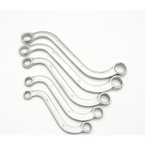 5pcs S Type 10-19mm Double Ended Ring Spanner Wrench Set