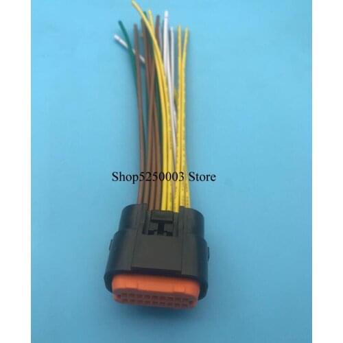 Free shipping 2sets 18pin Automotive Socket housing plug 18p waterproof wiring harness connector MX23A18SF1 MX23A18XF1