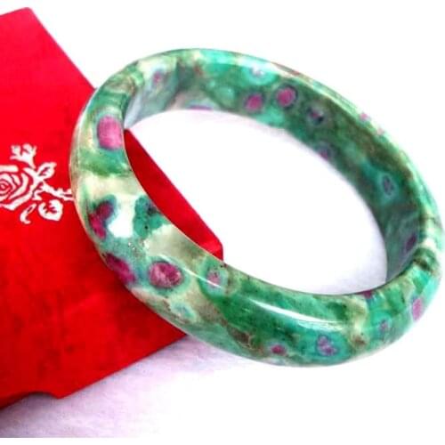 Free Shipping Natural Ruby Zoisite 16*8mm (#2317) Round Bracelet Women Man Jewelry Accessories Weddings Parties Gift