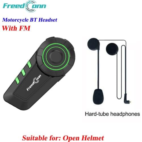 Freedconn KY Headset Waterproof Motorcycle Handfree Helmet Headset Wireless Bluetooth Headsets Motorcycle Headphones with FM