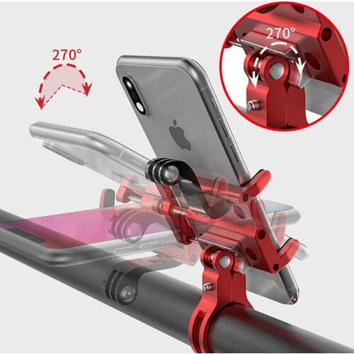 2020 New GUB 2 in 1 Bicycle Phone Holder Camera Stand Aluminum Alloy MTB Road Bike Motorcycle GPS Support Cycling Handlebar Clip