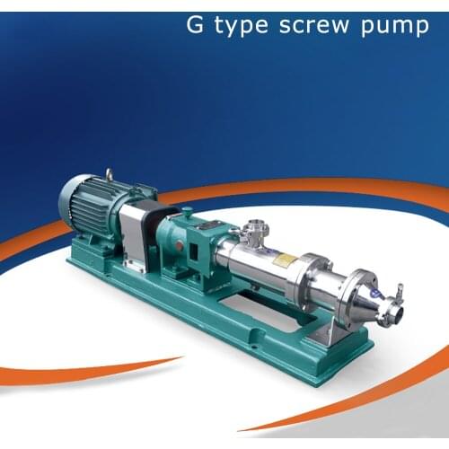G10-1 Stainless steel screw pump 0.55kw 380v thick slurry pump honey sauce rice syrup transfer pump sludge single screw pump