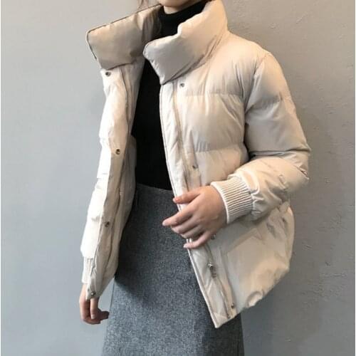 2021 Winter New Jacket Long Sleeve Coat Clothes Women Tops Thick Warm Feminino Puffer Jacket Harajuku Feminina Zipper Chaqueta