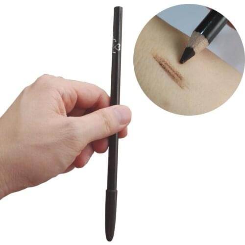 Microblading Permanent Makeup Eyebrow Tattoo Line Design Pencil Waterproof Positioning Pen Brown Color