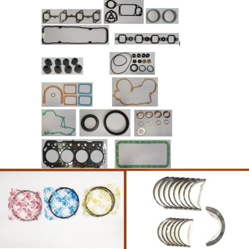 Engine full gasket set kit main crankshaft connecting conrod con rod bearing piston ring for Toyota forklift engine : 3Z