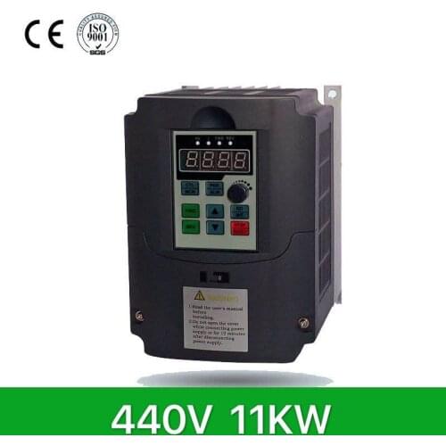 11kw VFD 440v Variable Frequency Drive VFD Inverter 3HP Input 3HP frequency inverter for spindle motor speed control