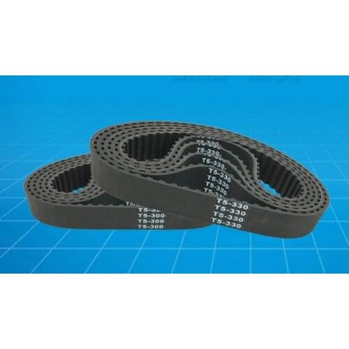 T5-860/870/1100/1260/1300 Rubber Timing Belt Black 1PC