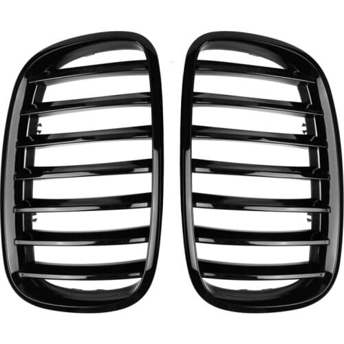 Car Gloss Black Front Bumper Intake Kidney Grills Grille for BMW E70 E71 X5 X6 2007-2013