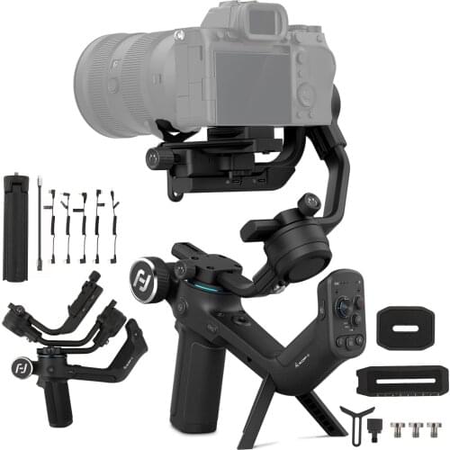 FeiyuTech AK2000C Camera Stabilizer Foldable Release Plate DSLR Stabilizer 3 Axis Camera Gimbal Stabilizer for Canon Sony Nikon