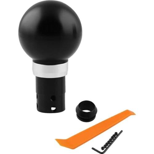 SDAO Auto Shift Knob Black Gear Shift Knob Shift Rod Round Spherical Car Accessories Universal
