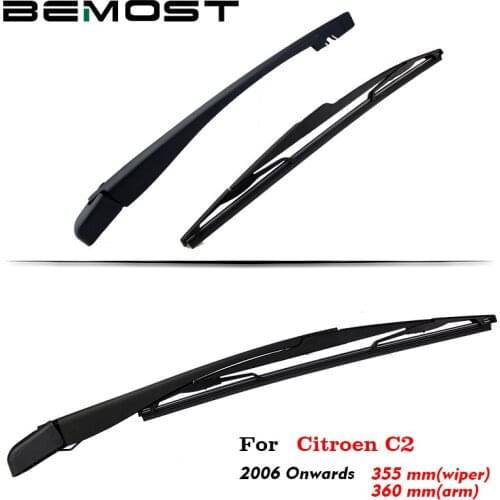 BEMOST Auto Car Rear Windscreen Windshield Wiper Arm Blade Soft Natural Rubber For Citroen C2 Hatchback Year From 2002 To 2018