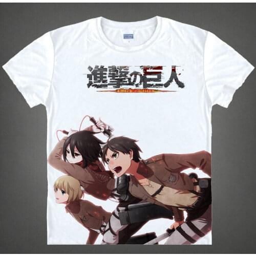 Shingeki no Kyojin T-Shirt Mikasa Ackerman Shirt Causal T-Shirts Anime & Manga Pretty Cool white Novelty t-shirts anime shirts a