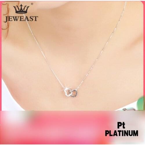 SSQY Pt950 Pure Gold Necklace Real Platinum Solid Gold Chain Mens Good Simple Upscale Trendy Fine Jewelry Hot Sell New 2020