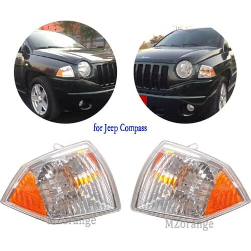 Corner Light for Jeep Compass 2007-2010 Headlight Headlights Corner Lamp Turn Signal Light Side Marker Parking Light Turning