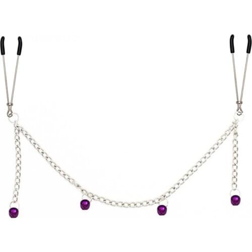 Nipple Clamps Erotic Breast Metal Clips Stimulator Adult Games Sex Toys for Couples Flirting