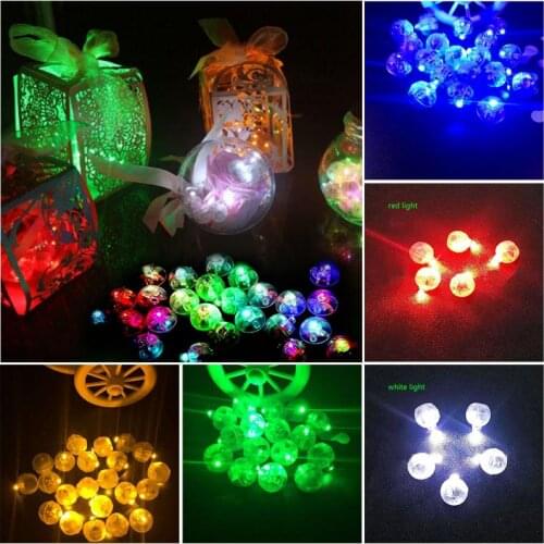 10 Pcs Lottery High Bright Balloon LED Flash Balloon Lamp Flash Balloon Lamp Birthday Paper Flashlight Balloon Decoration