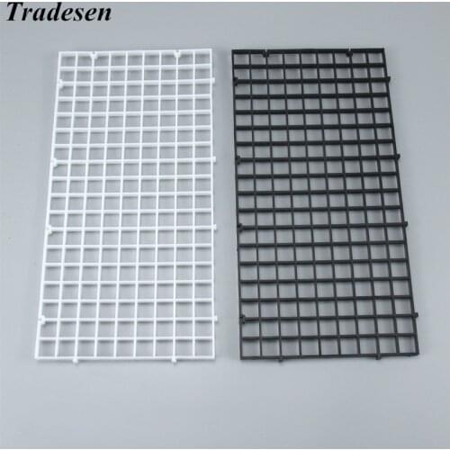 6PCS DIY Aquarium Filtration Grid Plate Fish Tank Isolation Board Divider Filter Patition Board 1cm*1cm 1.5*1.5cm Hole