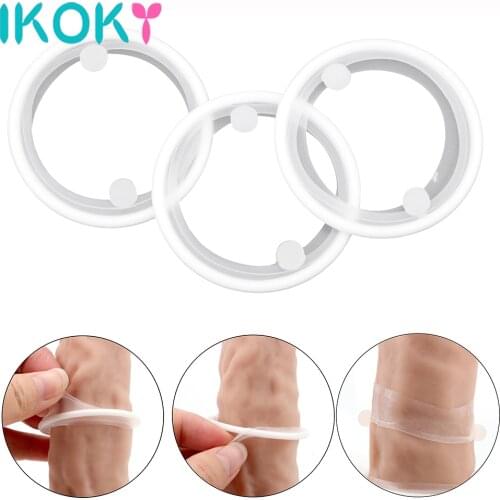 3 Pcs/set Lock Foreskin Penis Ring Sex Products Sex toys for Men Male Adult Products Silicone Cock Ring Delay Ejaculation