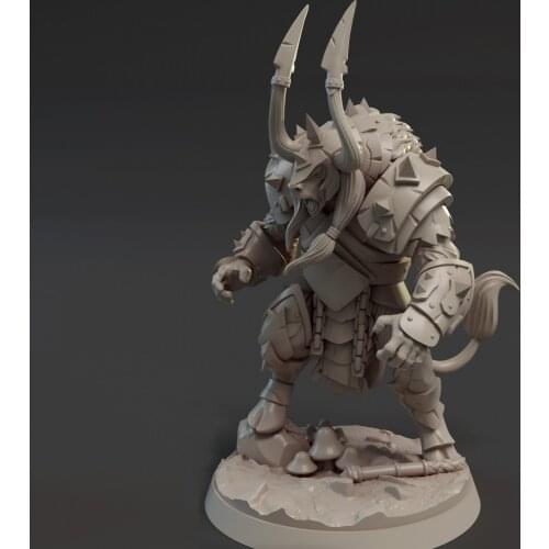 38mm 56mm Resin Model Minotaur Warrior Figure Unpainted DW-020