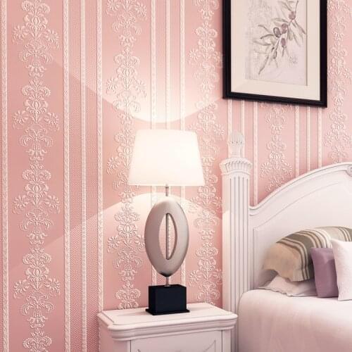 3D Embossed Flower Wallpaper Desktop 3D Pink Floral Wallpaper Roll Modern Living Room Wall Paper Non-Woven Self-adhesive Yellow