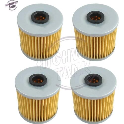 4 Pcs Motorcycle Oil Filter Case for KAWASAKI KLT250 KSF250 KLR650 KL600 KL250 KZ250 KL650 KLF250 Bayou 2003-2010