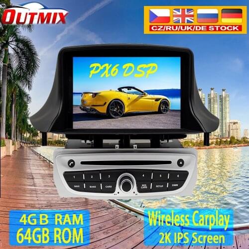 64G Car Radio 2Din Stereo Receiver Android For Renault Megane 3 Fluence 2009 2010 2011 2012-2015 GPS Multimedia Player Head Unit