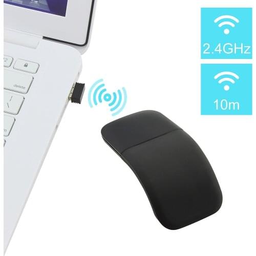 2.4G Wireless Mouse Arc Touch Roller Laser Foldable Mause Ultra-Thin Folding Mute Office Computer Mice For Xiaomi PC Laptop