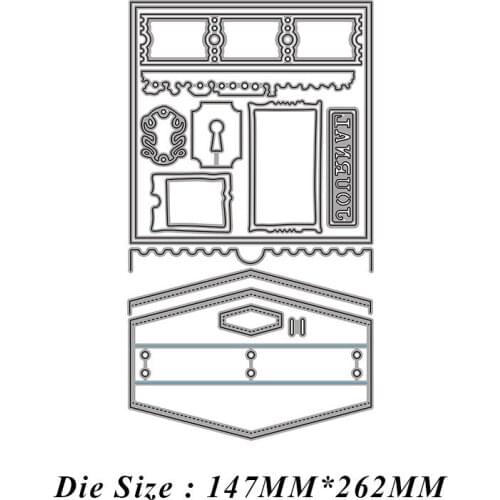 Large Loose-leaf Book Metal Cutting Dies Cut Die Mold Card Scrapbook Paper Craft Knife Mould Blade Punch Stencils 2021 New