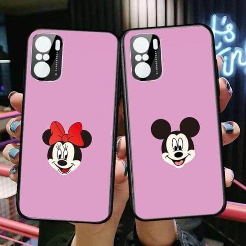 Minnie Mouse 2021 Phone Case For xiaomi redmi POCO F1 F2 F3 X3 Pro M3 9C 10T Lite NFC Anime Black Cover Silicone Back Prett mi 1