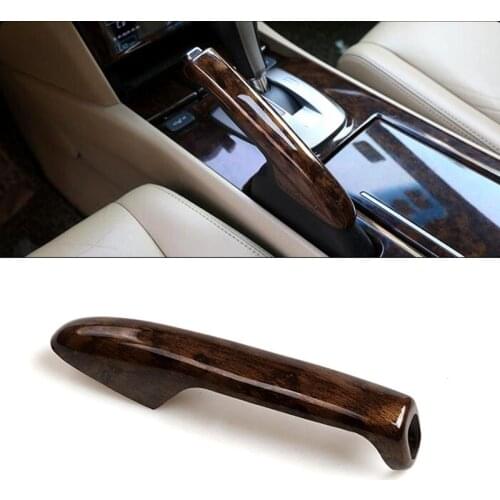 For Honda Accord 8th 2008 2009 2010 2011 2012 2013 Peach wood grain ABS Carbon Fiber Console Handbrake Trim