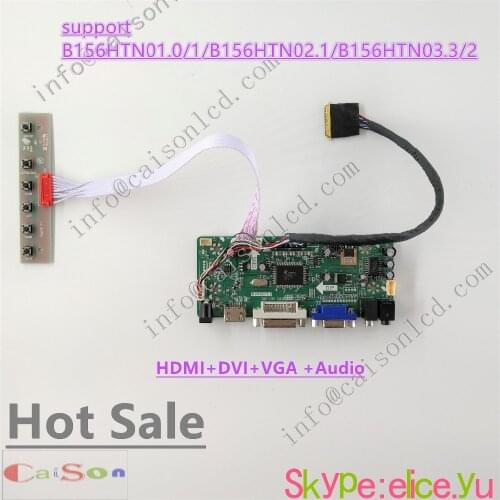 HDMI/DVI/VGA/AUDIO/ of LCD driver board compliant with B156HTN01.0/1/B156HTN02.1/B156HTN03.3/2