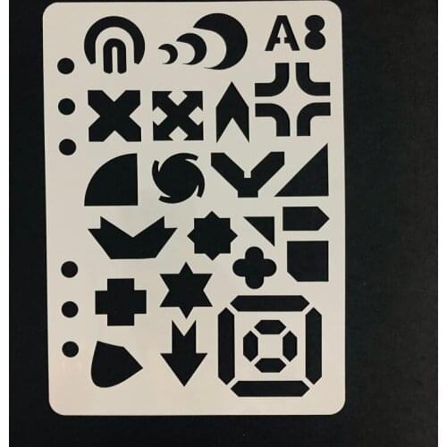 A5 Loose-leaf Drawing Tool Planner Stencil Tabloid Bullet Journal To Do List Sign Templates School&Office Supplies Stationery
