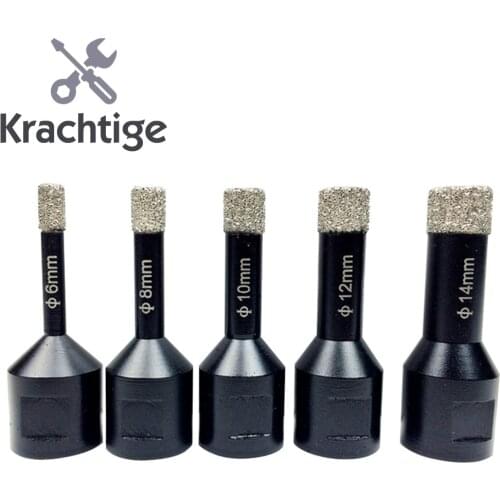 Krachtige Diamond Drill Bit Tile Marble Concrete Drill 6 8 10 12 14mm for Glass Granite Porcelain Tile Marble Angle-Grinder M14