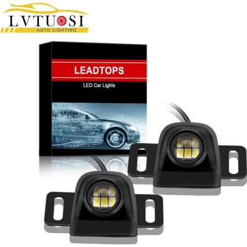 LVTUSI 2pcs Reversing Lights Car Tail Lights LED Bulbs Parking Aid Lights Signal Lights 12V Waterproof Lights DD