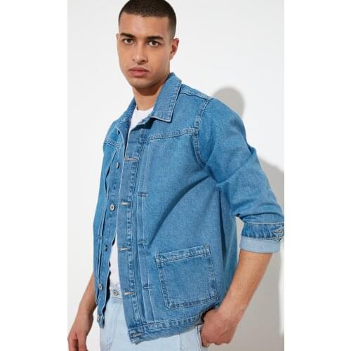 Men Denim Jacket 100% Cotton