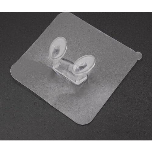 Adhesive Plug Holder Wire Cord Hanger Organizer Hooks Rack Wall Transparent Home