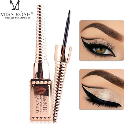 Not easy to stain waterproof and durable gold tube liquid eyeliner fine tip eyeliner