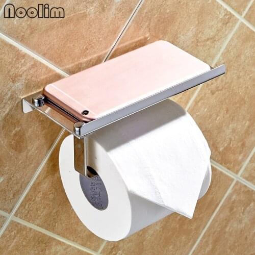 NOOLIM Barthroom storage Roll Holder Toilet Paper Box Space Aluminum Waterproof Rustless Holder