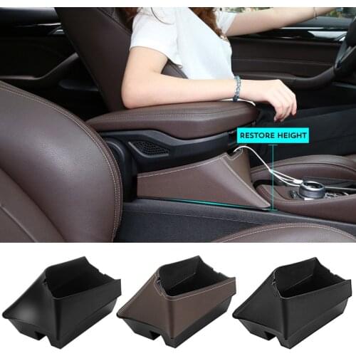 Middle Lift Central Seat Armrest Box For BMW X1 F48 2016 2017 LHD Console Storage Container Organizer Tray
