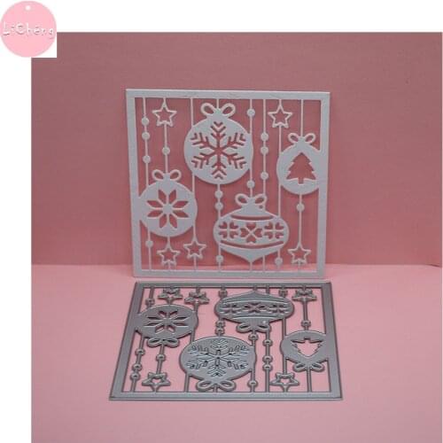 Christmas Frame Metal Cutting Dies Scrapbooking Embossing Folders for Card Making Craft Stencil Clear Stamps and Slimline Dies