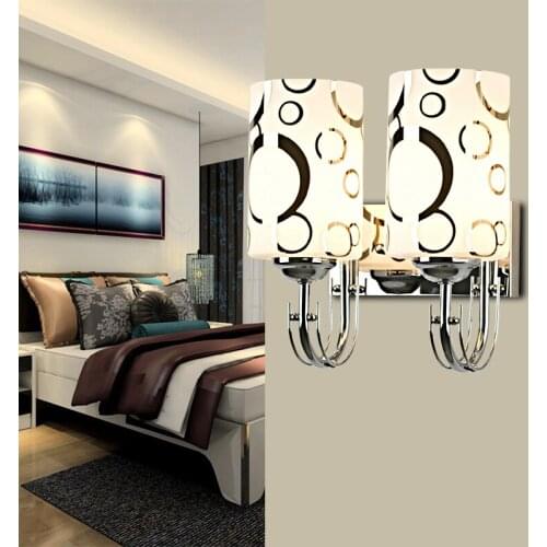 Modern minimalist bubble glass single head double head wall lamp bedroom bedside wall lamp corridor hallway wall lamp LB120614