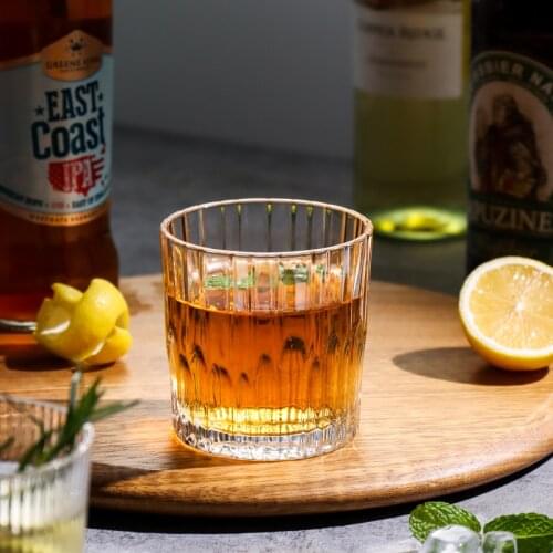 Whiskey Glass Cup Thick Bottom Glass Cups Old Fashioned Whiskey Glasses Barista Latte Retro Espresso Glass Home Drinkware Gift