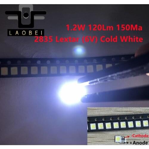 200PCS LEXTAR For maintenance Konka Changhong Amoi LCD TV backlight LED strip lights 1210 3528 2835 SMD LED beads 6V