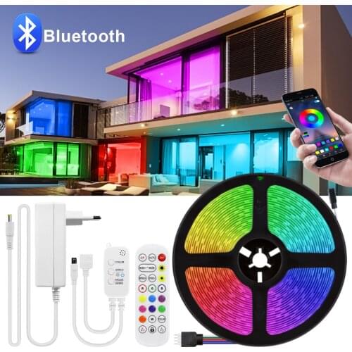 Smart WIFI LED Strip Light Bluetooth APP Control Room Lights Neon RGB 5050 Decoration BackLight Lamp Tape Night lighting String