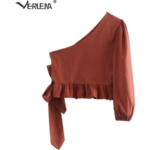 Женские красные рубашки Verlena China At AliExpress