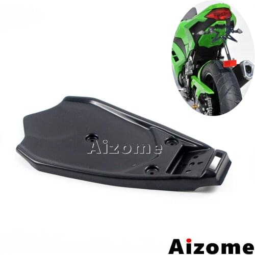 Green Motorcycle Tail Tidy Fender Eliminator Kit Motorbike Rear Tag Bracket Fender For Kawasaki Ninja 250R 2008-2012