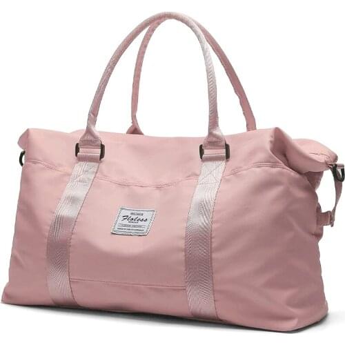 Womens Sports Tote Bag Large-capacity Sports Waterproof Duffel Bag Shoulder Weekender Overnight Bag For Women