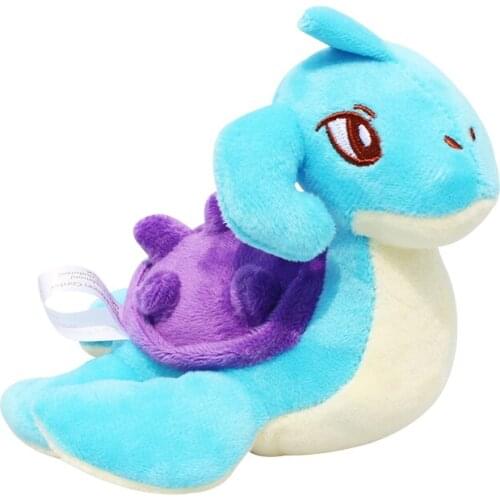 15cm 10pcs/lot Anime Lapras Plush Toys Soft Stuffed Animals Doll Gifts For Children